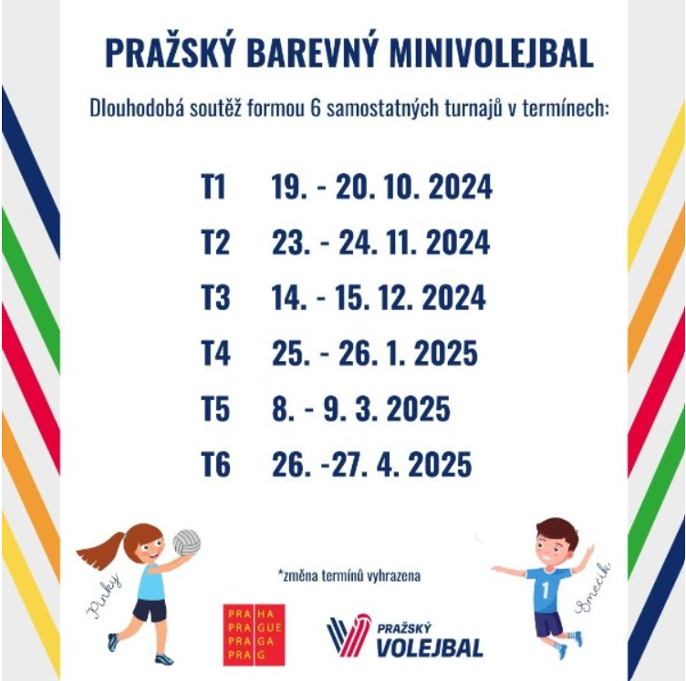 Termíny turnajů 2024-2025